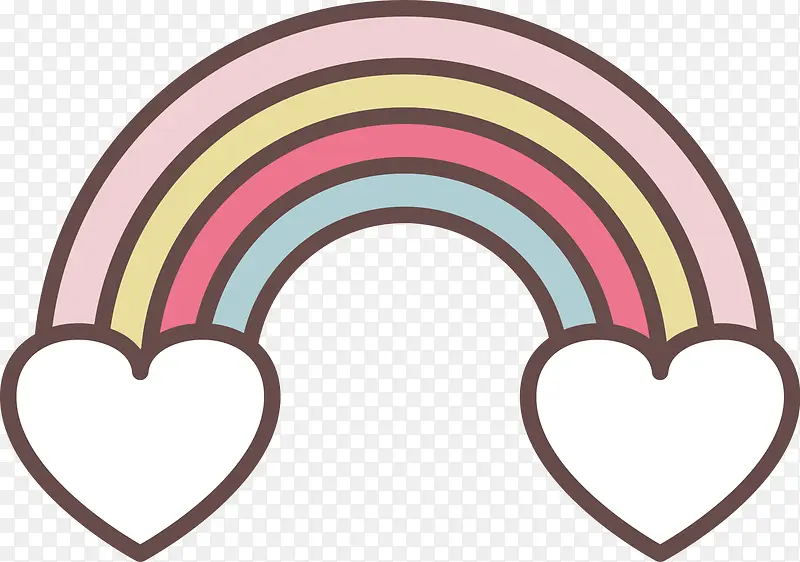 彩色圆环手绘网络婚礼图标