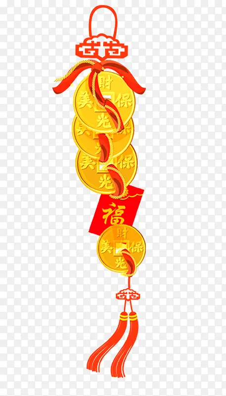 一串钱素材图