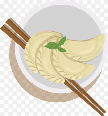 筷子上的水饺