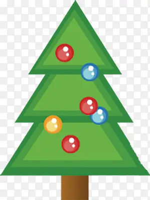 三角形创意圣诞树装饰
