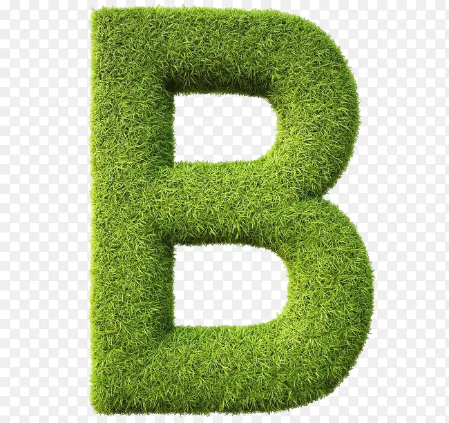 草皮字母B