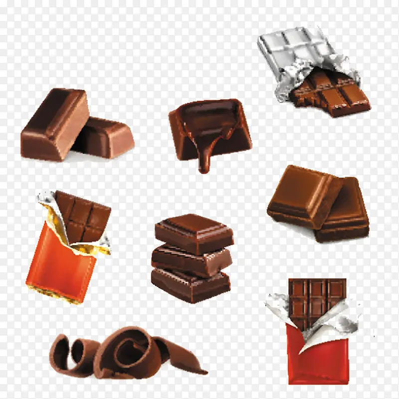 一堆巧克力