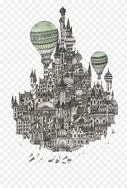 城堡主题插画