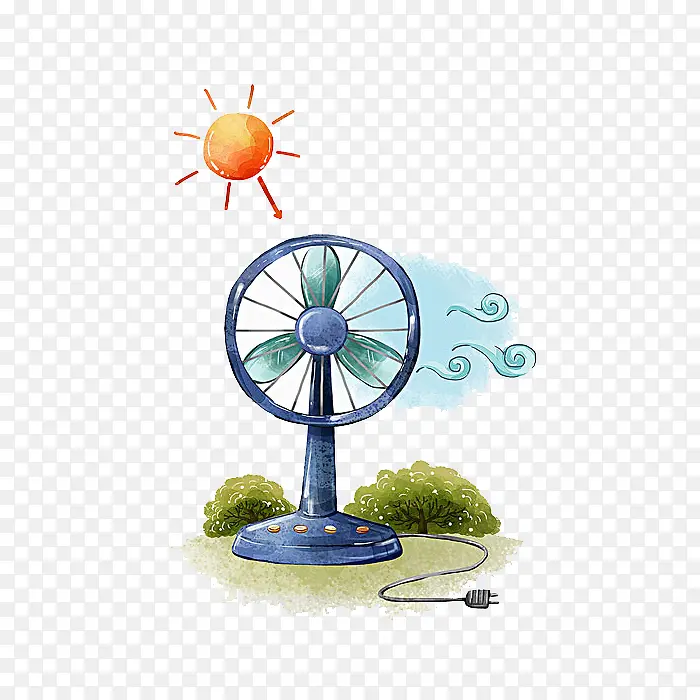 电扇和太阳