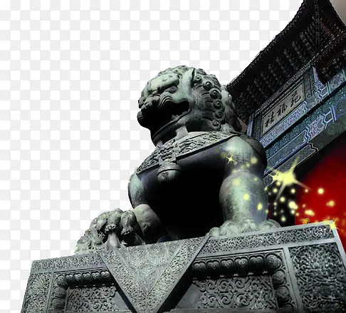 狮子石雕PNG图片素材下载_图片编号8576366-PNG素材网