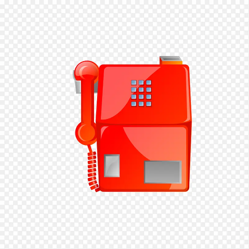 红色电话亭图形