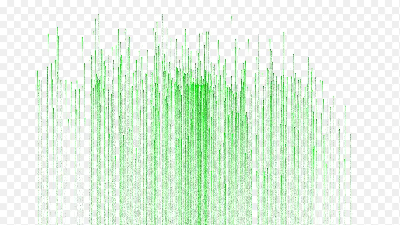 绿色粒子汇聚线条划过