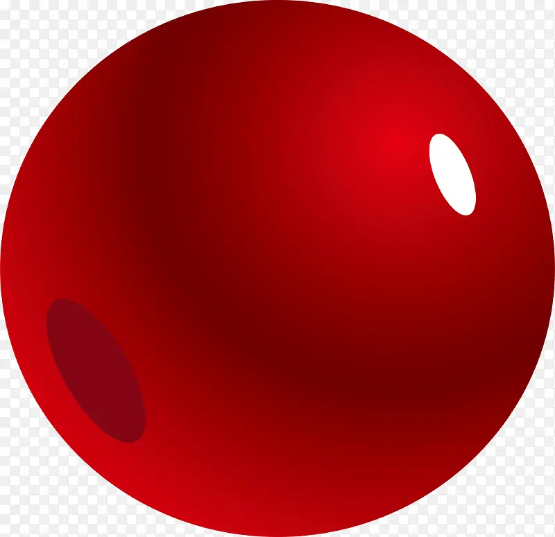 小清新红色圆球