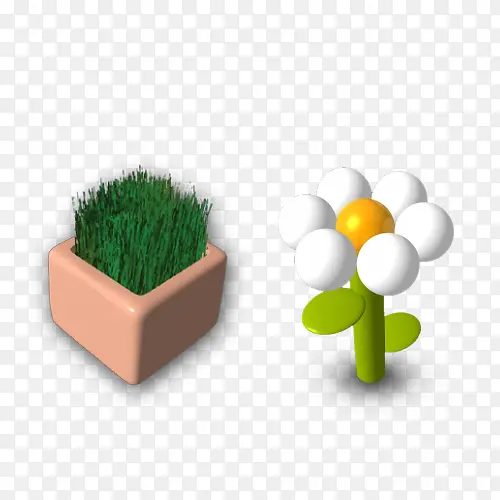 3D卡通植物