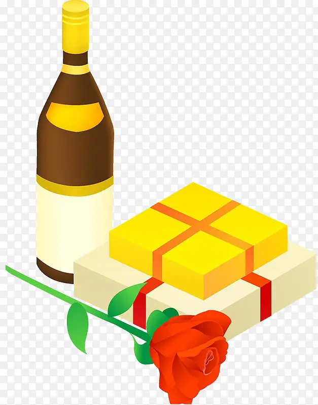 红酒矢量图
