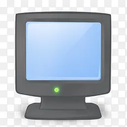 黑色旧式电脑显示屏