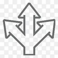 箭头大三个方法Outline-icons