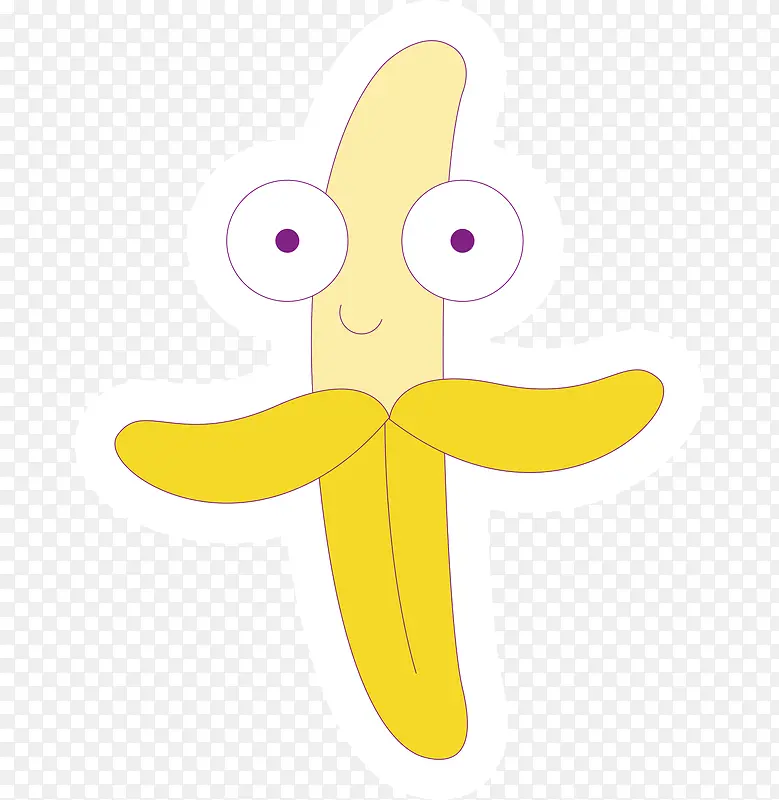卡通香蕉表情