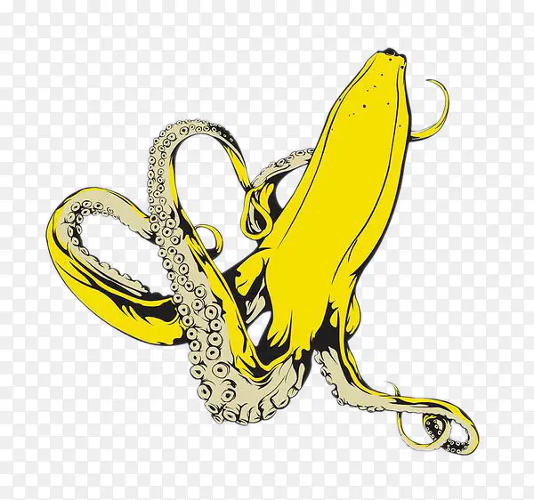 创意香蕉章鱼