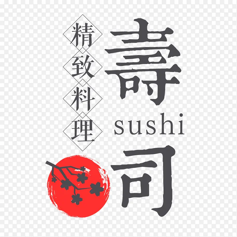 寿司字体设计
