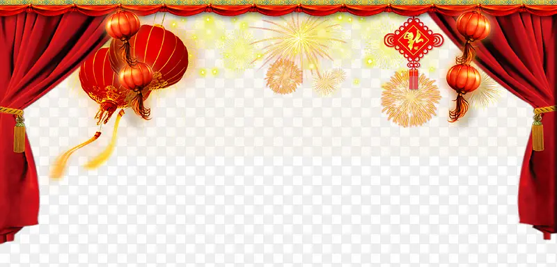 喜庆舞台布