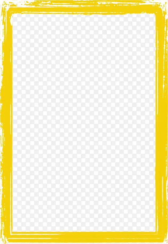 黄色水墨艺术边框