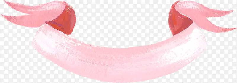 粉色水彩标签
