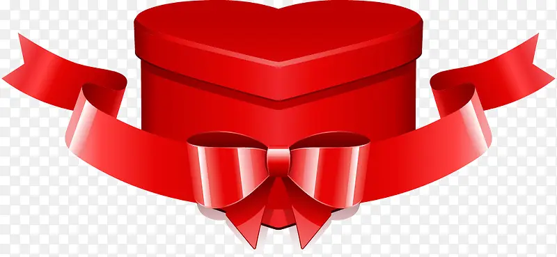 大红色的礼物盒子