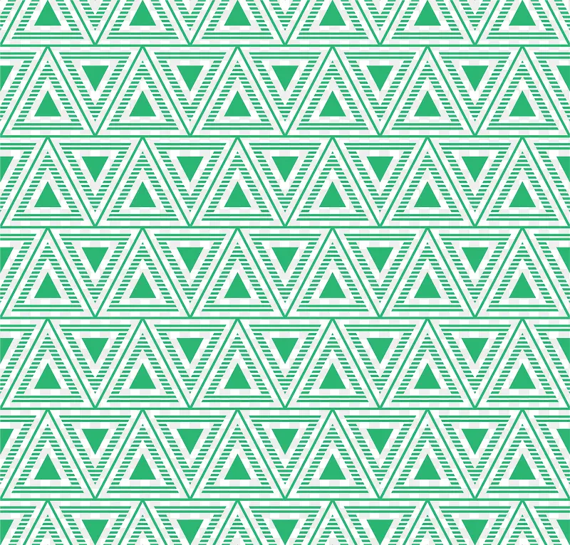 绿色三角线条花纹