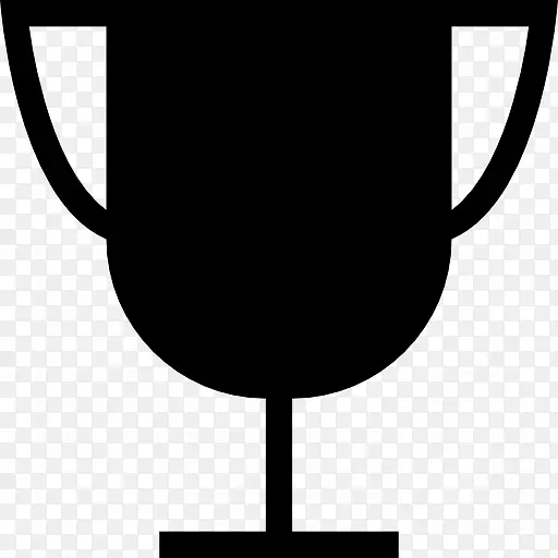 黑色的轮廓形状的奖杯体育图标