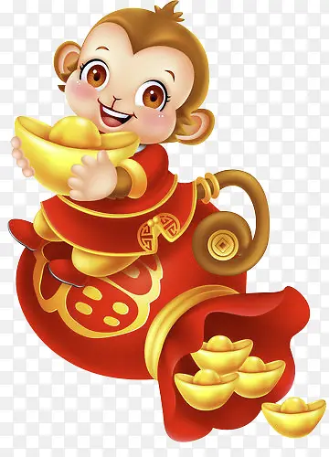 小福猴金元宝