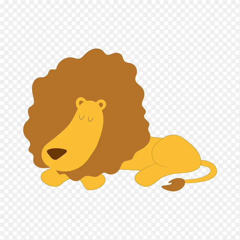 黄色的小狮子标签设计