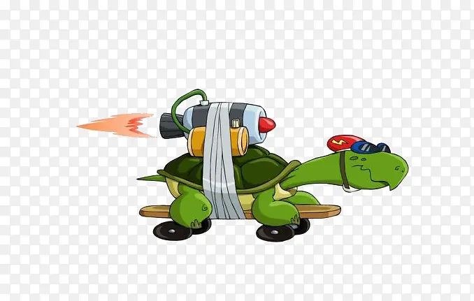 乌龟绑火箭