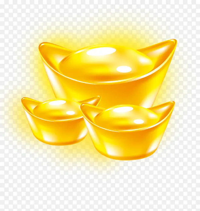 手绘闪闪发光金元宝PNG图片素材下载_图片编号8594358-PNG素材网