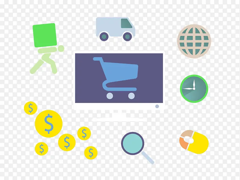 跨境电商小图标PNG图片素材下载_图片编号8595298-PNG素材网