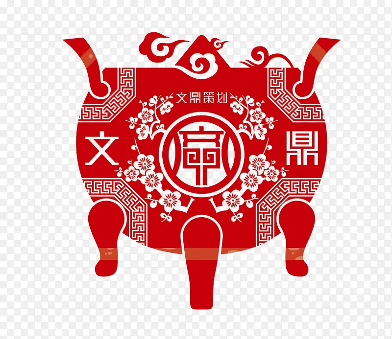 中国风鼎纹