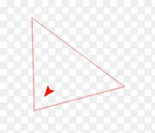 唯美几何三角指示牌