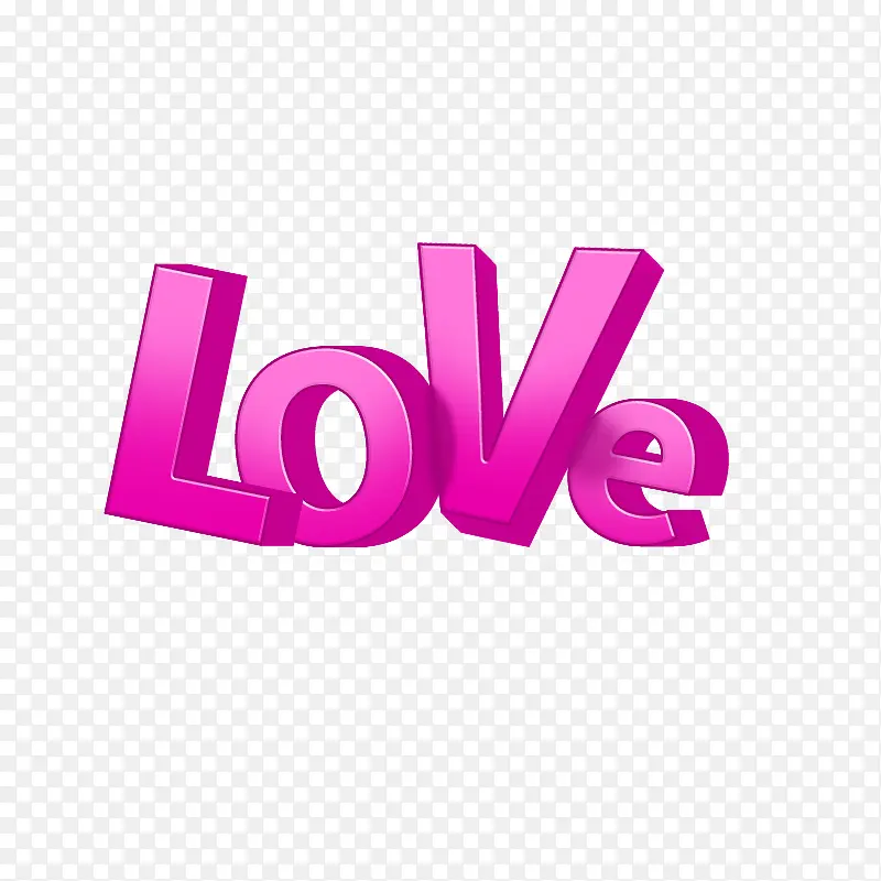 粉色字母love