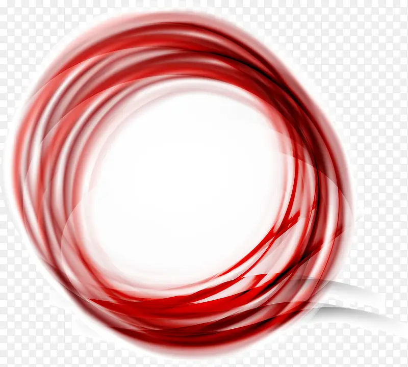 红色线条圆圈