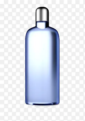 透明蓝色玻璃瓶
