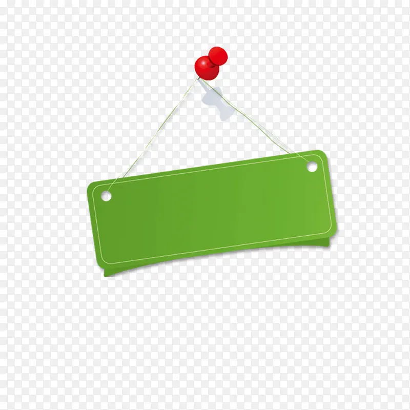 绿色卡牌框指示吊牌
