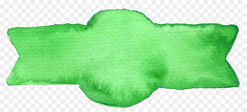水彩绿色边框