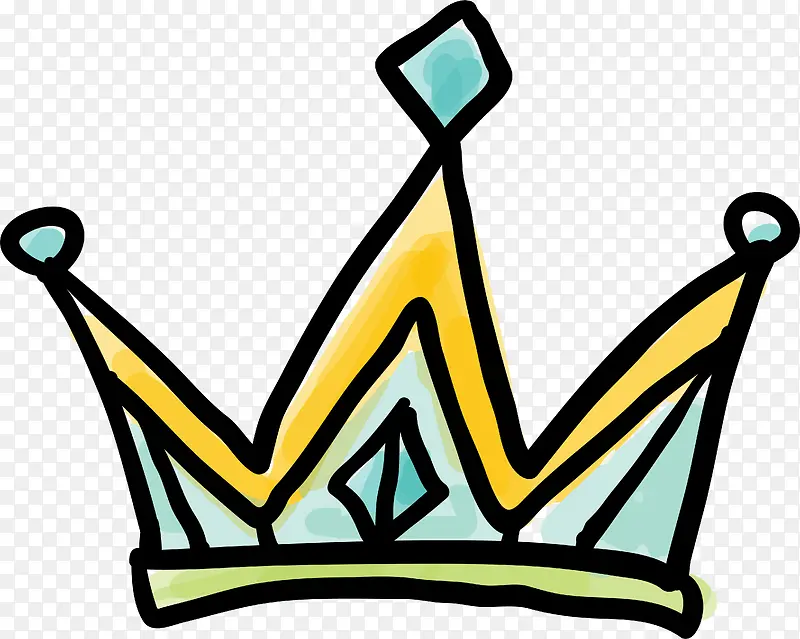 卡通涂鸦公主皇冠
