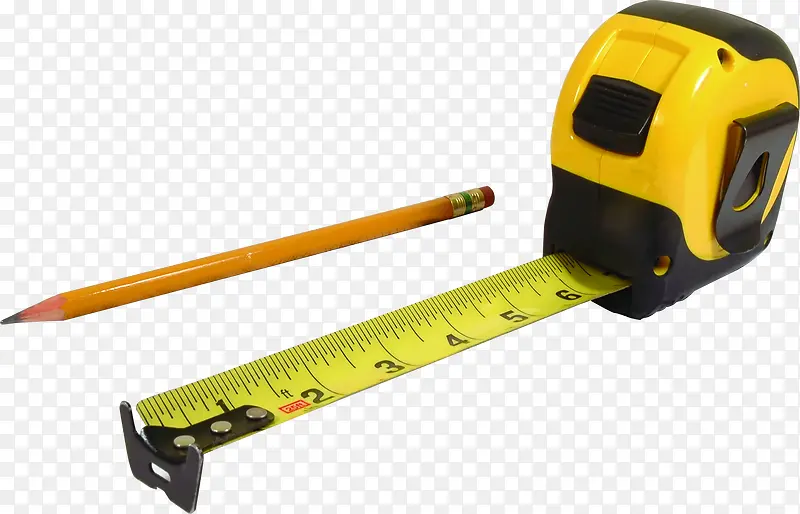 测量计算卷尺铅笔