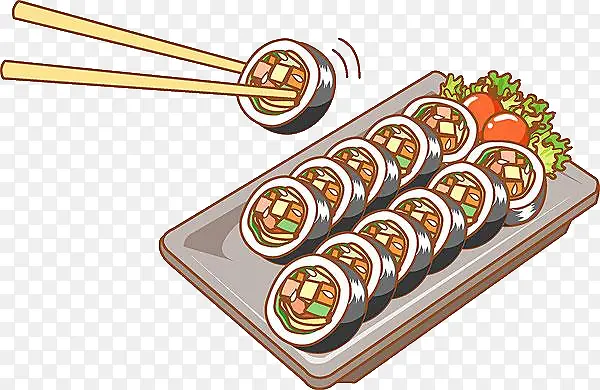 筷子上的寿司