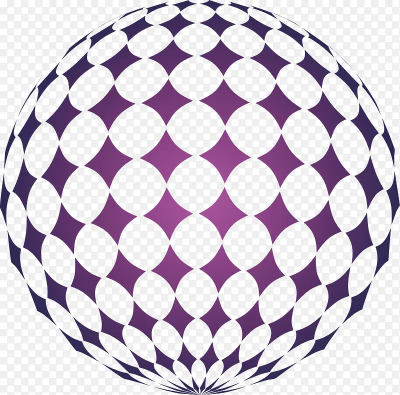 紫色镂空圆形球体