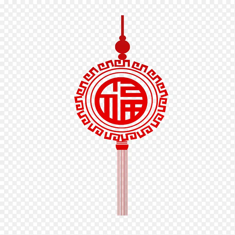 红色福字中国结PNG图片素材下载_图片编号8616442-PNG素材网