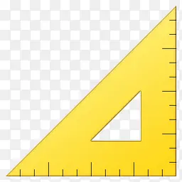 黄色的三角尺图标