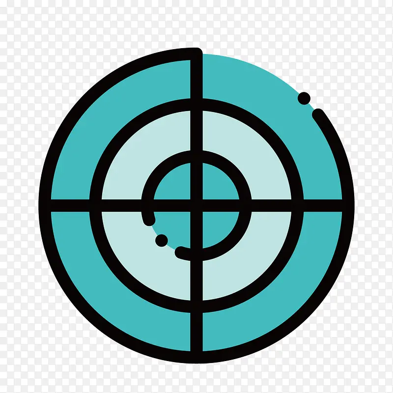 蓝色手绘瞄准元素PNG图片素材下载_图片编号8618084-PNG素材网