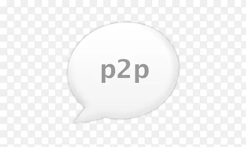 p2p透明白色气泡对话框