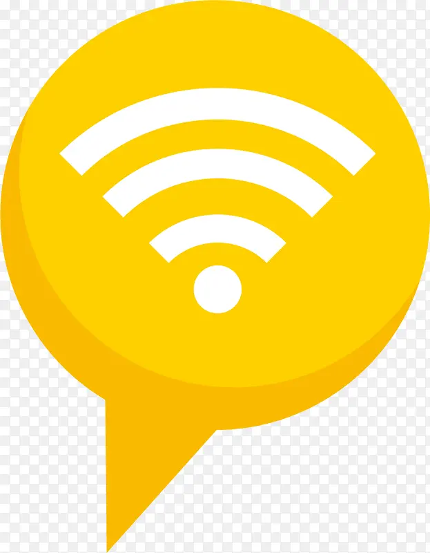 黄色气泡wifi信号栏