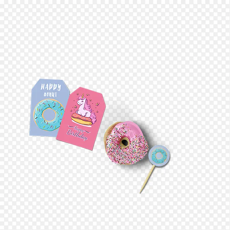 棒棒糖甜甜圈美食店包装设计