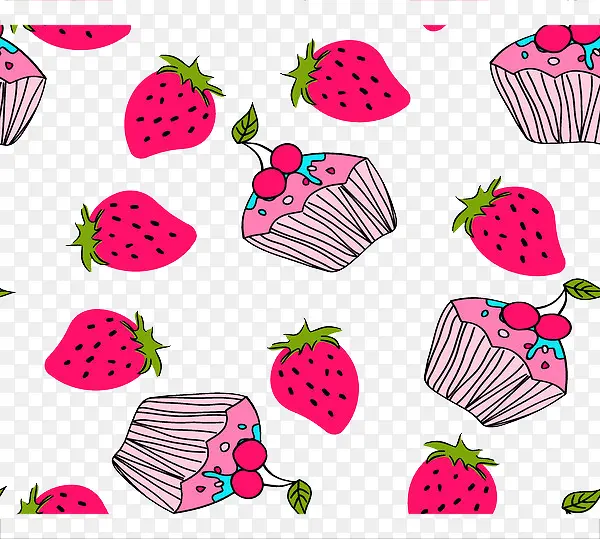 草莓小蛋糕壁纸