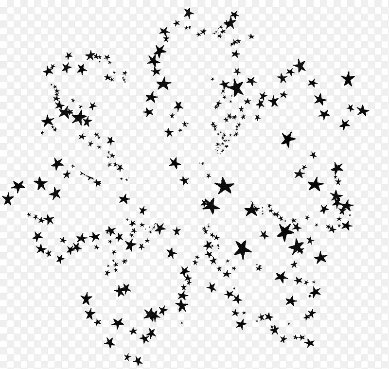 线条边框素材线条形状 星星 