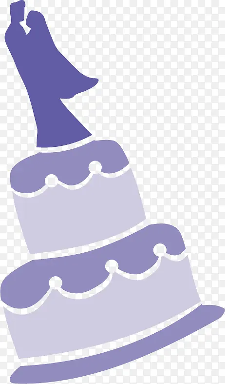 婚礼现场蛋糕造型剪影
